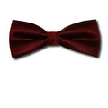 Solid Faille Wine Bowtie